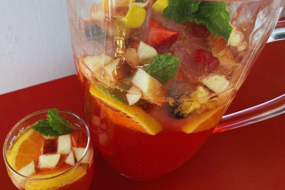 Virgin Cranberry Basil Sangria